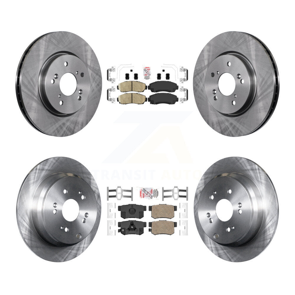 Front Rear Ceramic Pads And Disc Brake Rotors Kit For Honda CR-V Acura RDX K8A-102348