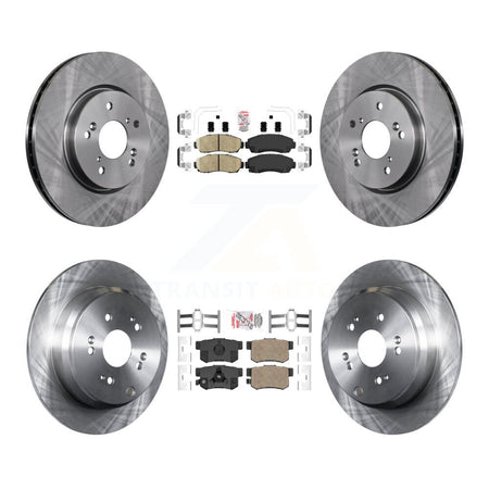 Front Rear Ceramic Pads And Disc Brake Rotors Kit For Honda CR-V Acura RDX K8A-102348