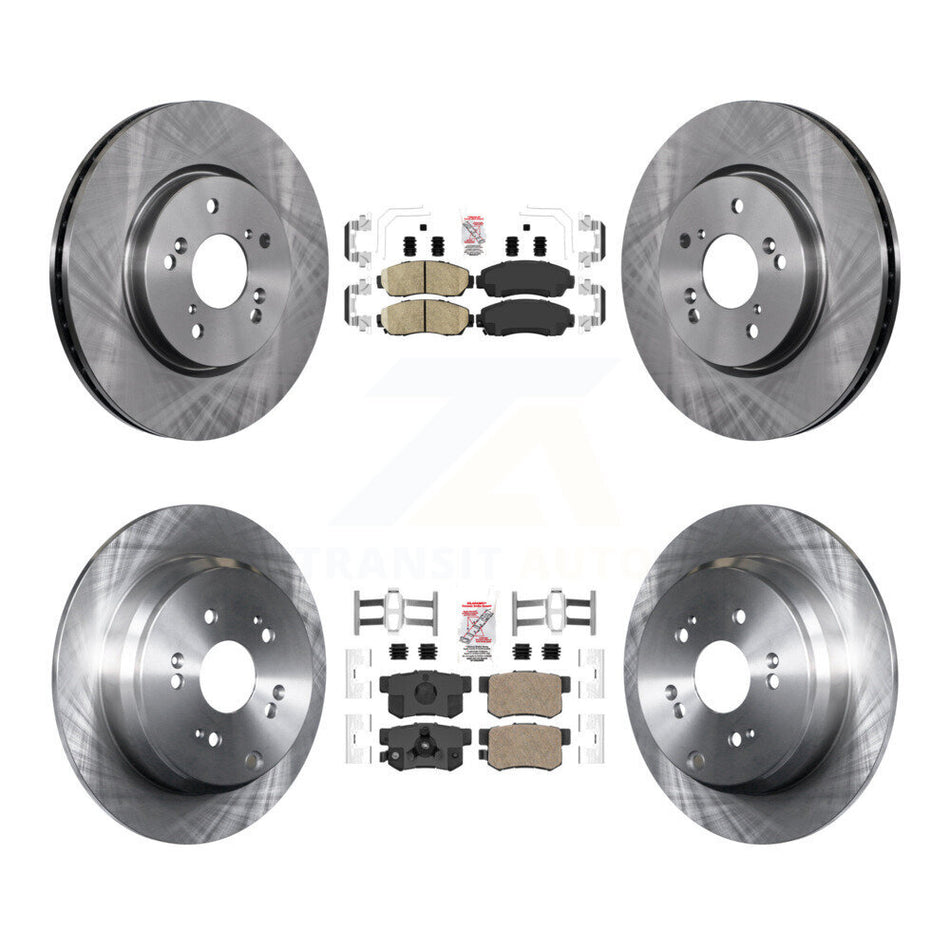 Front Rear Ceramic Pads And Disc Brake Rotors Kit For Honda CR-V Acura RDX K8A-102349