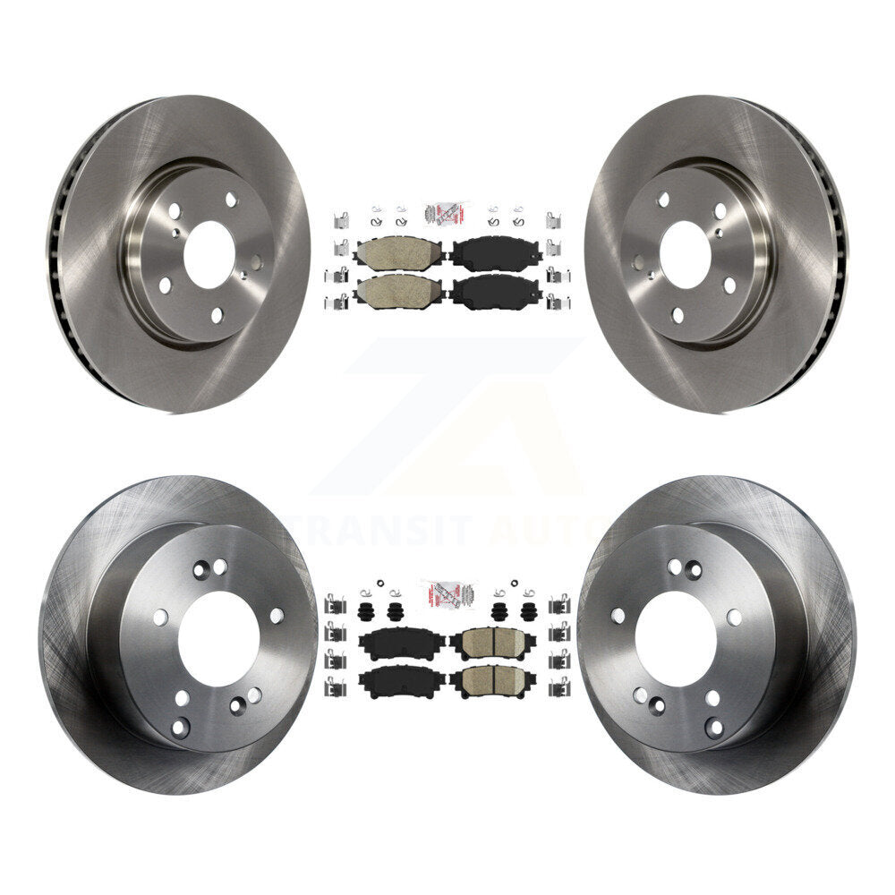 Front Semi-Metallic Rear Ceramic Pad Brake Rotor Kit For Lexus IS250 With F Sport Package K8A-102351