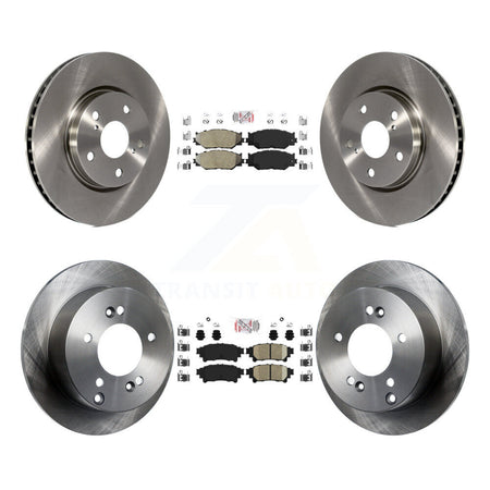 Front Semi-Metallic Rear Ceramic Pad Brake Rotor Kit For Lexus IS250 With F Sport Package K8A-102351