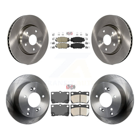 Front Semi-Metallic Rear Ceramic Pads And Disc Brake Rotors Kit For Lexus IS250 K8A-102354