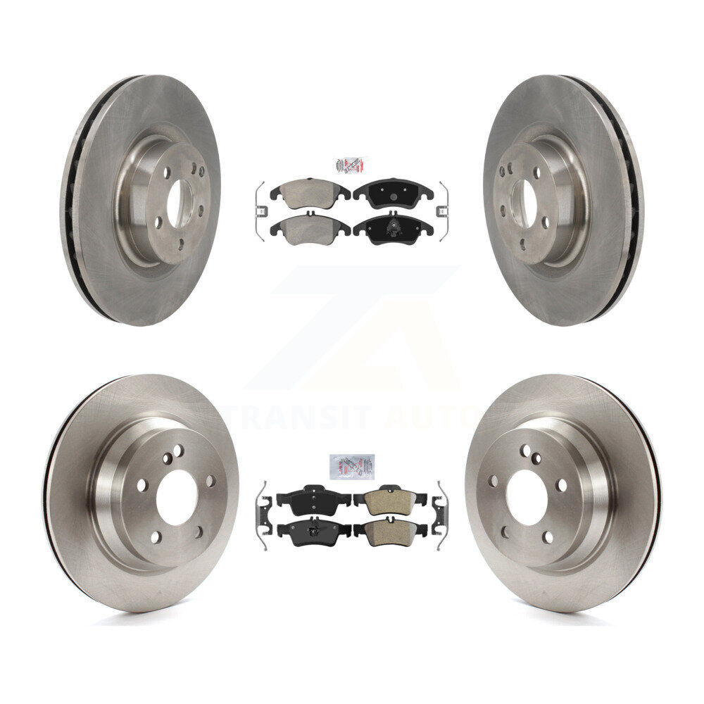 Front Rear Semi-Metallic Pads And Disc Brake Rotors Kit For Mercedes-Benz E400 K8A-102355