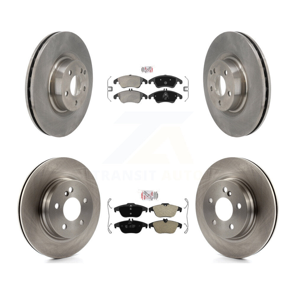 Front Rear Semi-Metallic Pads And Disc Brake Rotors Kit For Mercedes-Benz E550 K8A-102360