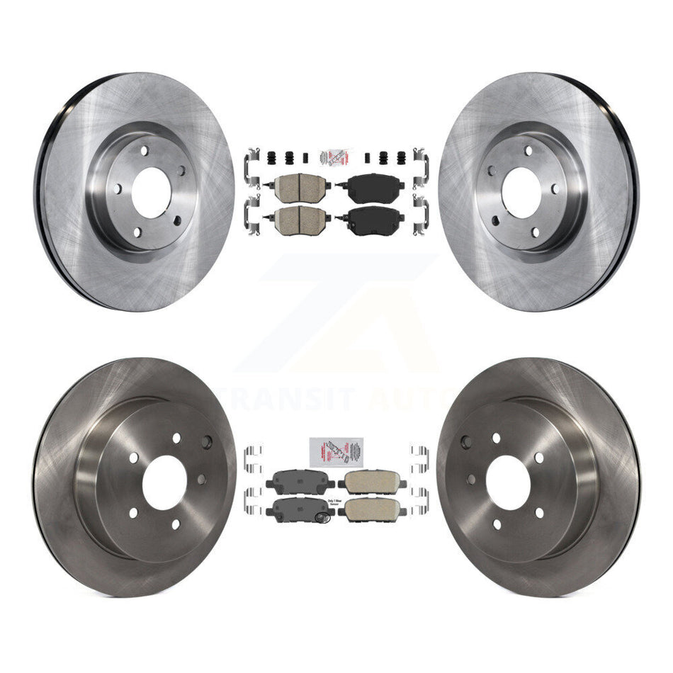 Front Rear Ceramic Pads And Disc Brake Rotors Kit For Nissan Murano INFINITI FX35 FX45 K8A-102361