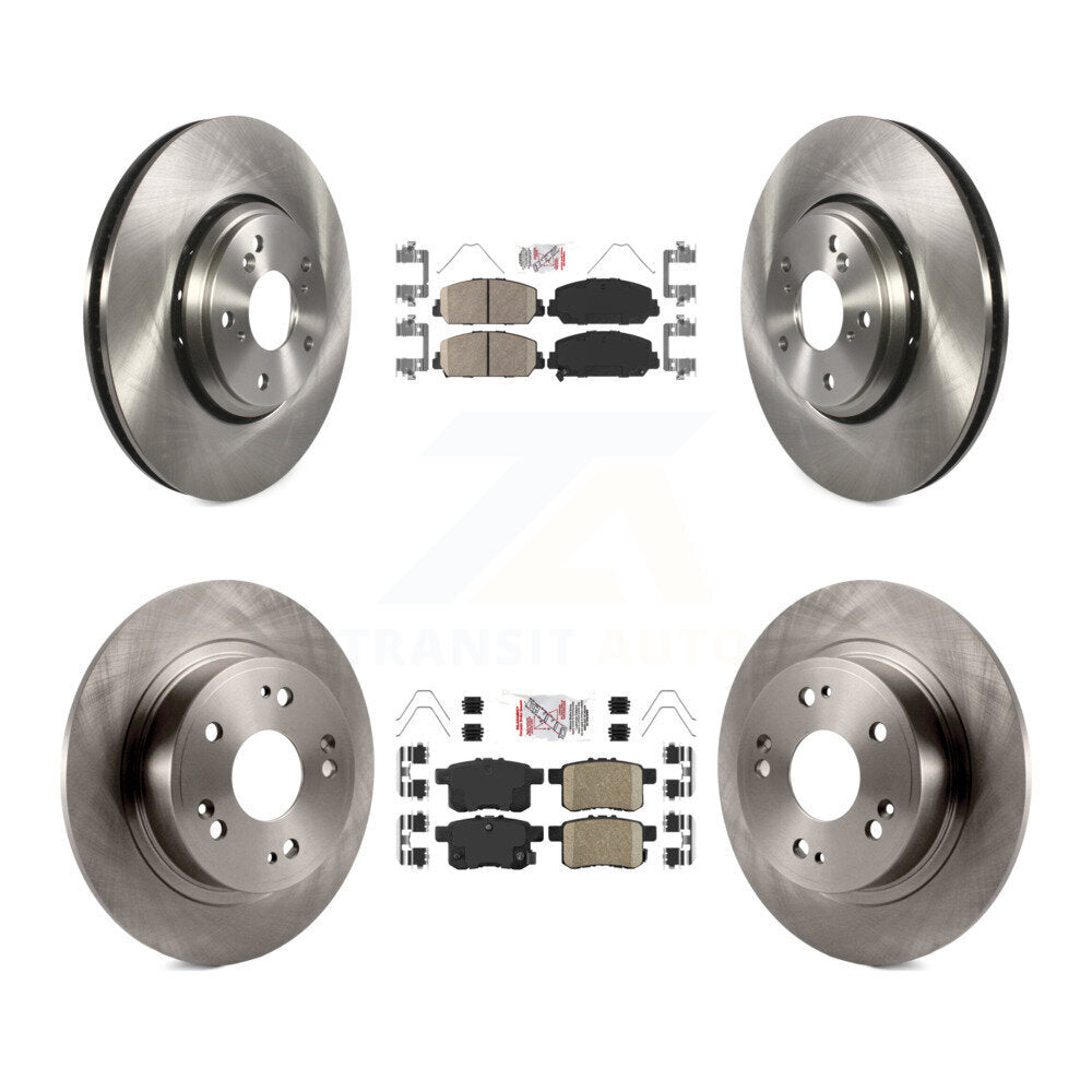 Front Rear Ceramic Pads And Disc Brake Rotors Kit For Honda Accord K8A-102369