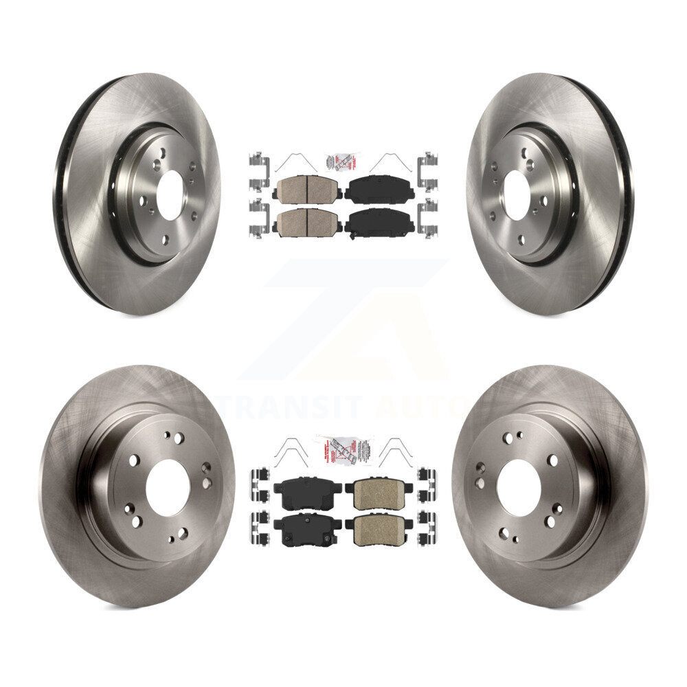 Front Rear Ceramic Pads And Disc Brake Rotors Kit For Honda Accord K8A-102370