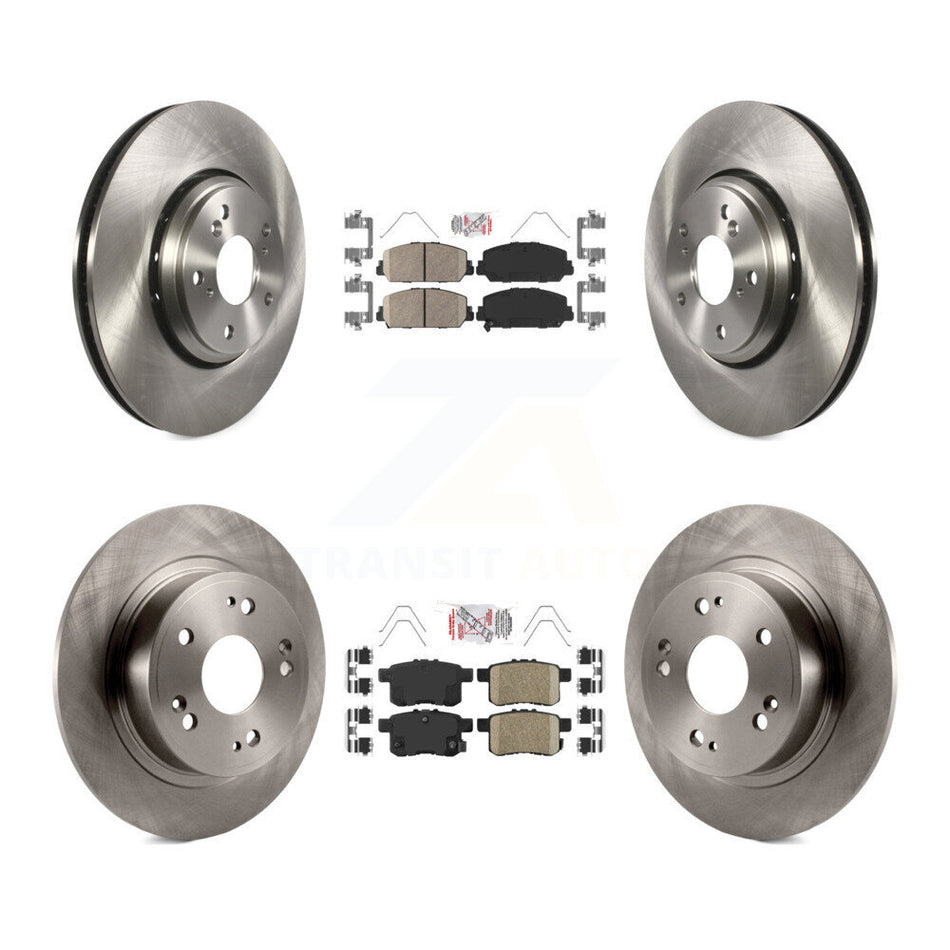 Front Rear Ceramic Pads And Disc Brake Rotors Kit For Honda Accord K8A-102370