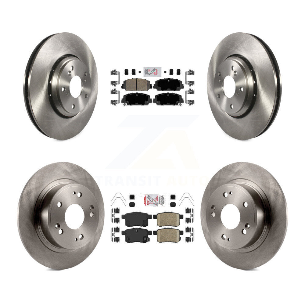 Front Rear Ceramic Pads And Disc Brake Rotors Kit For Honda Accord K8A-102371