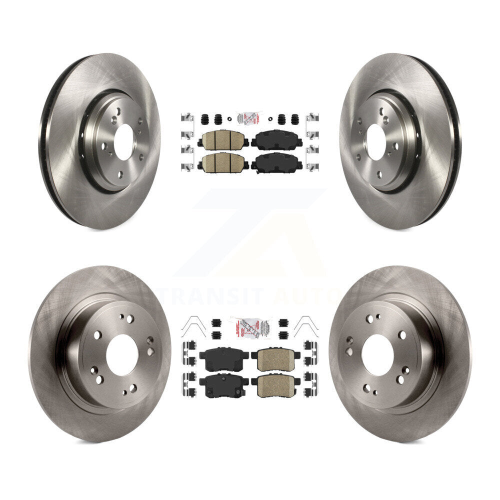 Front Rear Ceramic Pad Brake Rotor Kit For Honda Accord Hybrid EX-L Touring K8A-102373