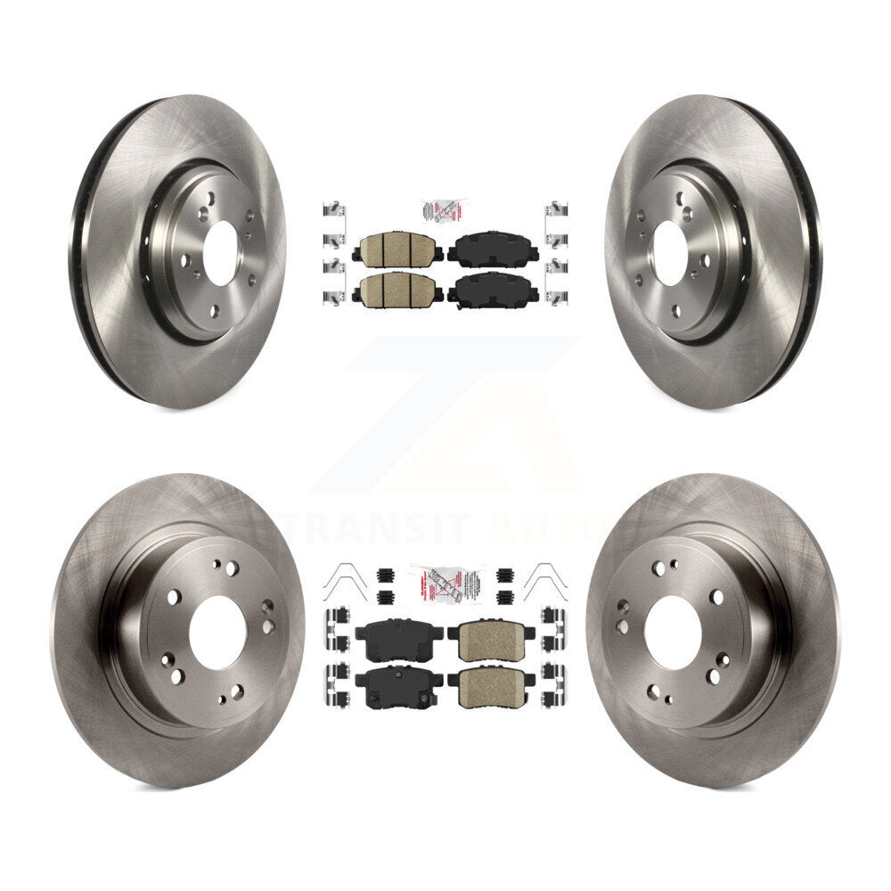 Front Rear Ceramic Pad Brake Rotor Kit For Honda Accord Hybrid EX-L Touring K8A-102375