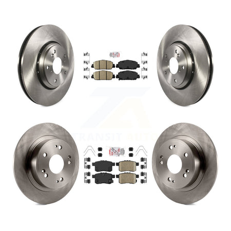 Front Rear Ceramic Pad Brake Rotor Kit For Honda Accord Hybrid EX-L Touring K8A-102375