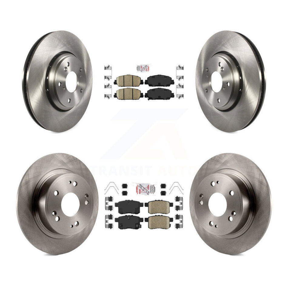 Front Rear Ceramic Pad Brake Rotor Kit For Honda Accord Hybrid EX-L Touring K8A-102375