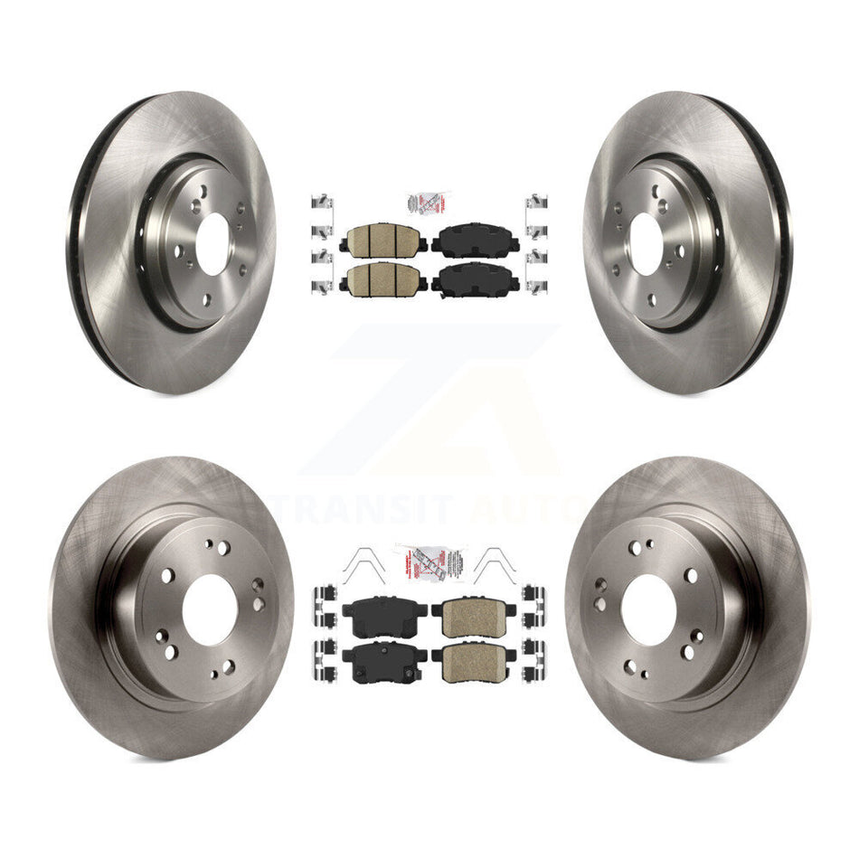 Front Rear Ceramic Pad Brake Rotor Kit For Honda Accord Hybrid EX-L Touring K8A-102376