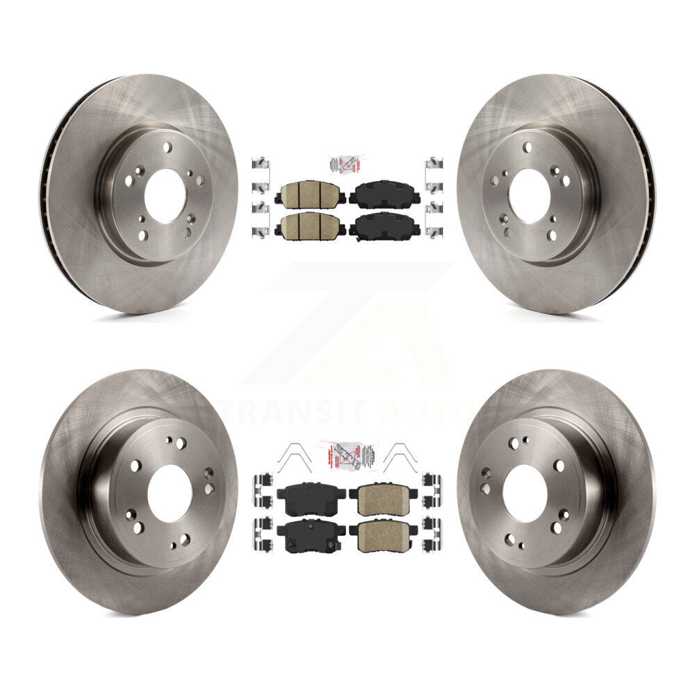 Front Rear Ceramic Pads And Disc Brake Rotors Kit For Honda Accord K8A-102380