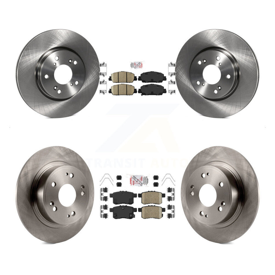 Front Rear Ceramic Pads And Disc Brake Rotors Kit For Honda Accord K8A-102387