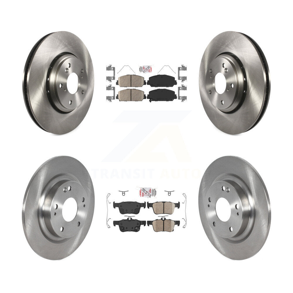 Front Rear Ceramic Pads And Disc Brake Rotors Kit For Honda Civic K8A-102392