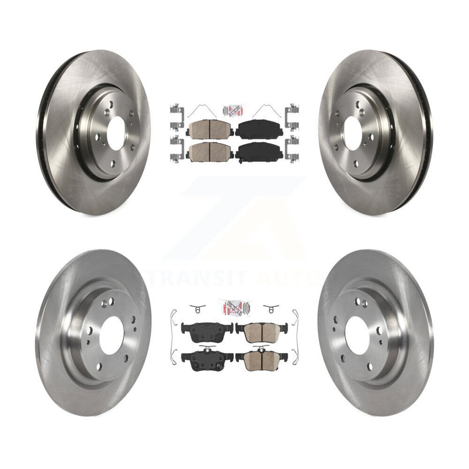 Front Rear Ceramic Pads And Disc Brake Rotors Kit For Honda Civic K8A-102392