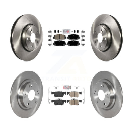 Front Rear Ceramic Pads And Disc Brake Rotors Kit For Honda Civic K8A-102394