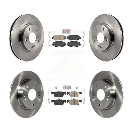 Front Rear Ceramic Pads And Disc Brake Rotors Kit For Honda Civic K8A-102396