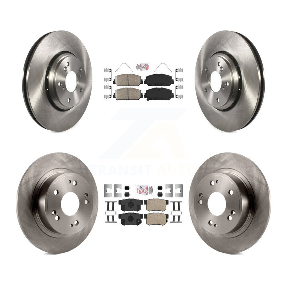 Front Rear Ceramic Pads And Disc Brake Rotors Kit For 2017-2022 Acura ILX K8A-102398