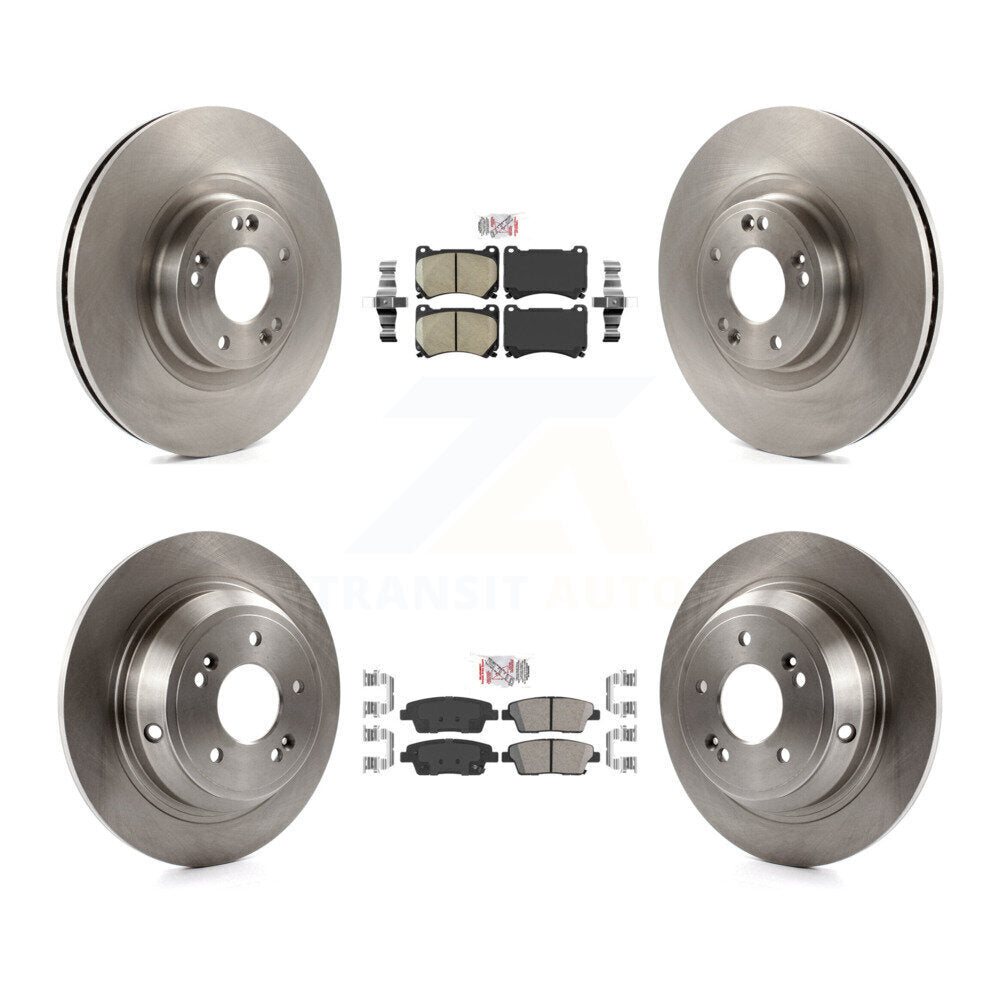 Front Rear Ceramic Pads And Disc Brake Rotors Kit For Hyundai Genesis K8A-102400