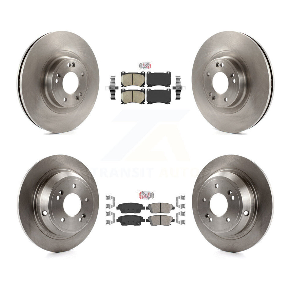 Front Rear Ceramic Pads And Disc Brake Rotors Kit For Hyundai Genesis K8A-102400