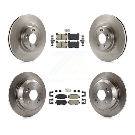 Front Rear Ceramic Pads And Disc Brake Rotors Kit For Hyundai Genesis 4.6L K8A-102403