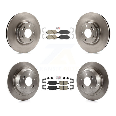 Front Rear Ceramic Pads And Disc Brake Rotors Kit For Hyundai Genesis 3.8L K8A-102405