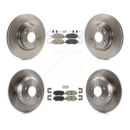 Front Rear Ceramic Pads And Disc Brake Rotors Kit For Hyundai Genesis 3.8L K8A-102406