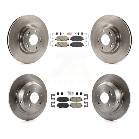 Front Rear Ceramic Pads And Disc Brake Rotors Kit For Hyundai Genesis 3.8L K8A-102407