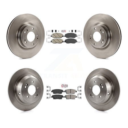 Front Rear Ceramic Pads And Disc Brake Rotors Kit For Hyundai Genesis 3.8L K8A-102409