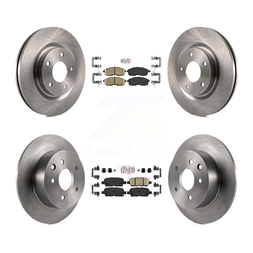 Front Rear Ceramic Pads And Disc Brake Rotors Kit For Nissan Juke K8A-102415