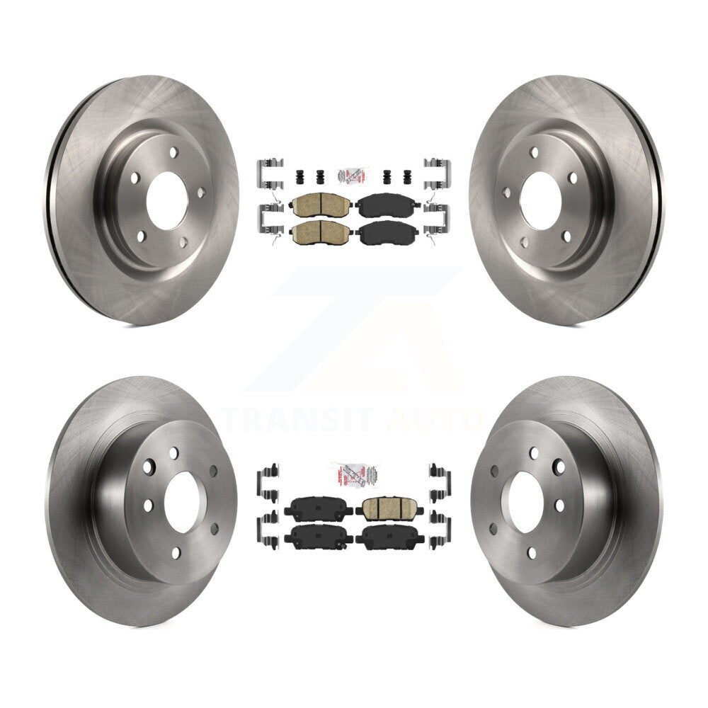 Front Rear Ceramic Pads And Disc Brake Rotors Kit For Nissan Juke K8A-102416