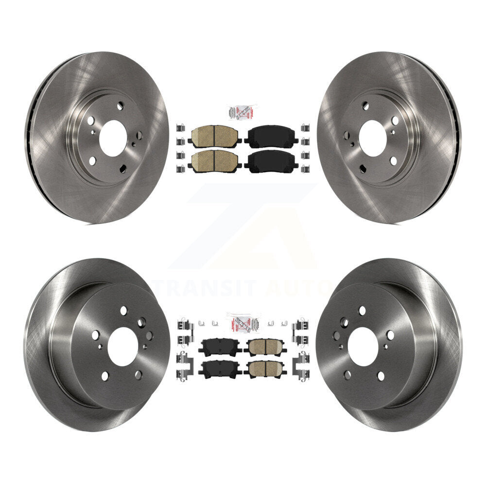 Front Rear Ceramic Pads And Disc Brake Rotors Kit For Toyota Highlander K8A-102420