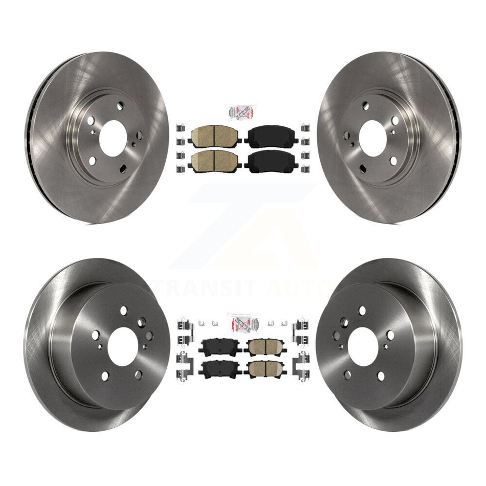 Front Rear Ceramic Pads And Disc Brake Rotors Kit For Toyota Highlander K8A-102420