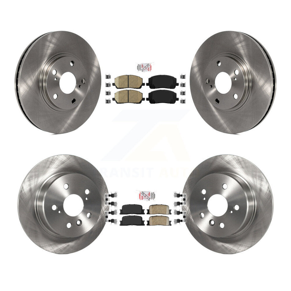 Front Rear Ceramic Pads And Disc Brake Rotors Kit For 2001-2003 Toyota Highlander AWD K8A-102422