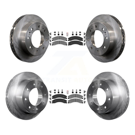 Front Rear Semi-Metallic Pad & Brake Rotor Kit For GMC Chevrolet Sierra 2500 HD Silverado K8A-102431