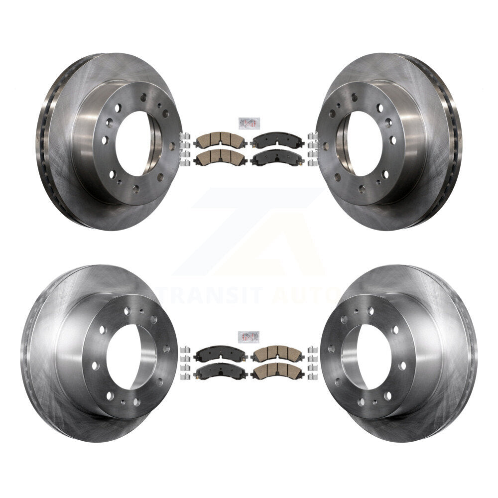 Front Rear Ceramic Pad & Brake Rotors Kit For GMC Chevrolet Sierra 2500 HD Silverado 3500 K8A-102436