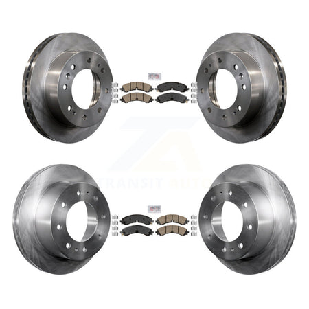 Front Rear Ceramic Pad & Brake Rotors Kit For GMC Chevrolet Sierra 2500 HD Silverado 3500 K8A-102436