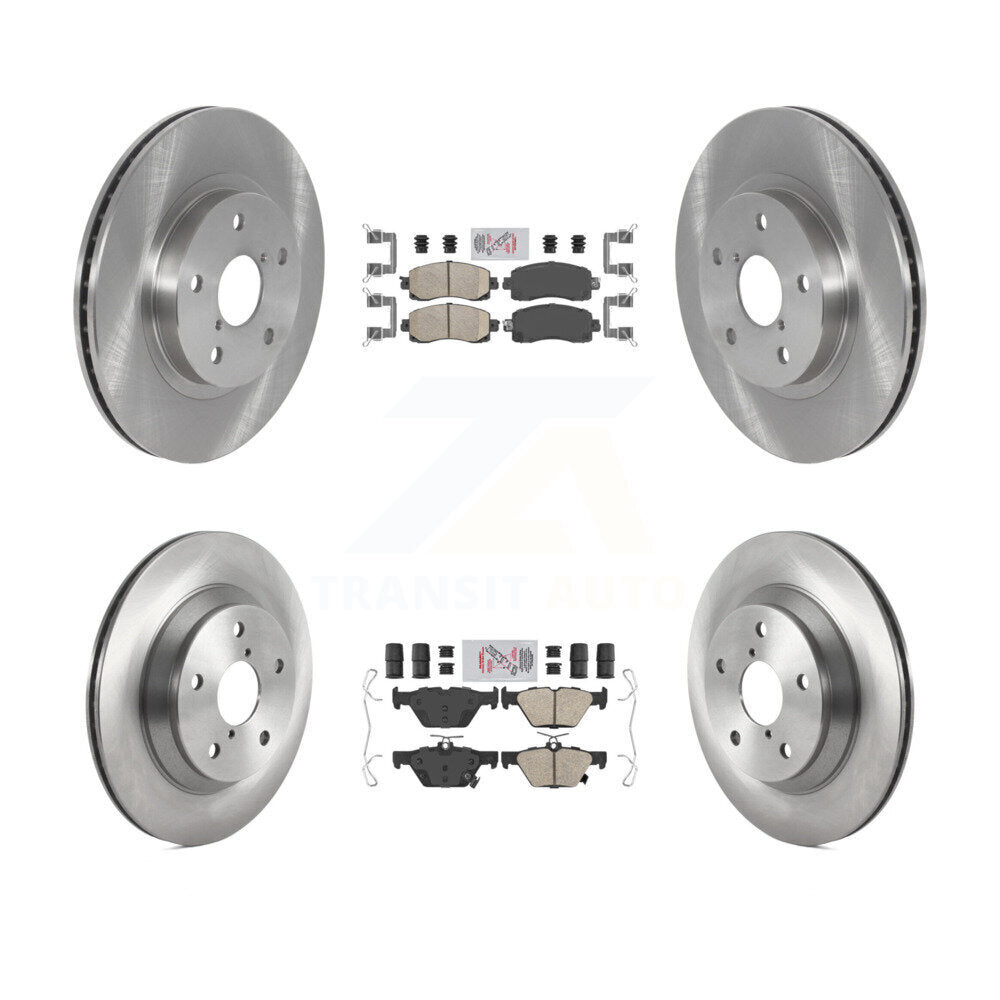 Front Rear Ceramic Pads And Disc Brake Rotors Kit For Subaru Forester K8A-102443