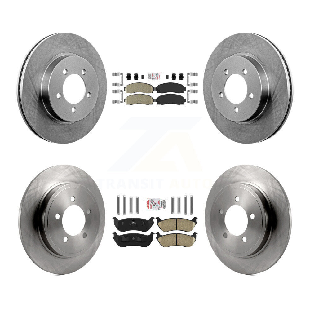 Front Rear Ceramic Pads And Disc Brake Rotors Kit For Ford Explorer Mercury Mountaineer K8A-102446