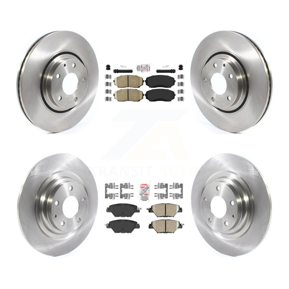 Front Rear Ceramic Pads And Disc Brake Rotors Kit For 2016-2023 Mazda CX-9 K8A-102448