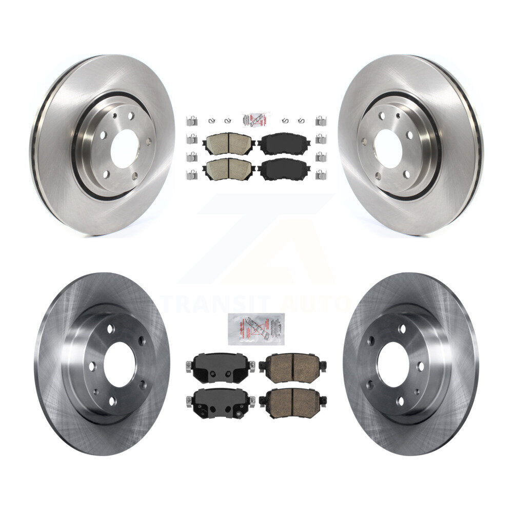 Front Rear Ceramic Pads And Disc Brake Rotors Kit For 2021 Mazda 6 Turbocharged K8A-102450