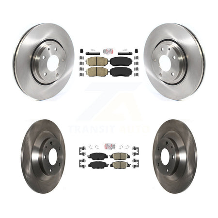 Front Rear Ceramic Pads And Disc Brake Rotors Kit For 2019-2024 Mazda CX-5 Turbocharged K8A-102454