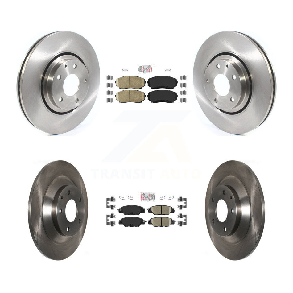 Front Rear Ceramic Pads And Disc Brake Rotors Kit For 2019-2024 Mazda CX-5 Turbocharged K8A-102455