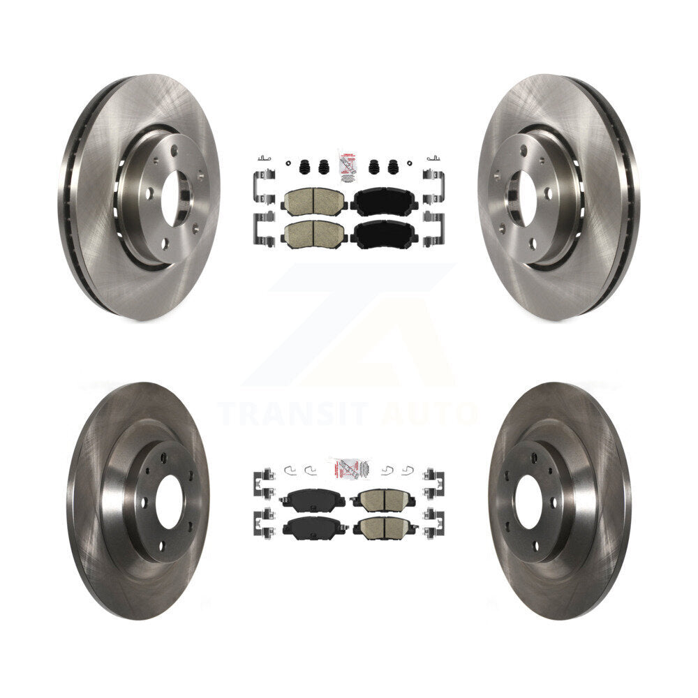 Front Rear Ceramic Pads And Disc Brake Rotors Kit For Mazda CX-5 K8A-102456