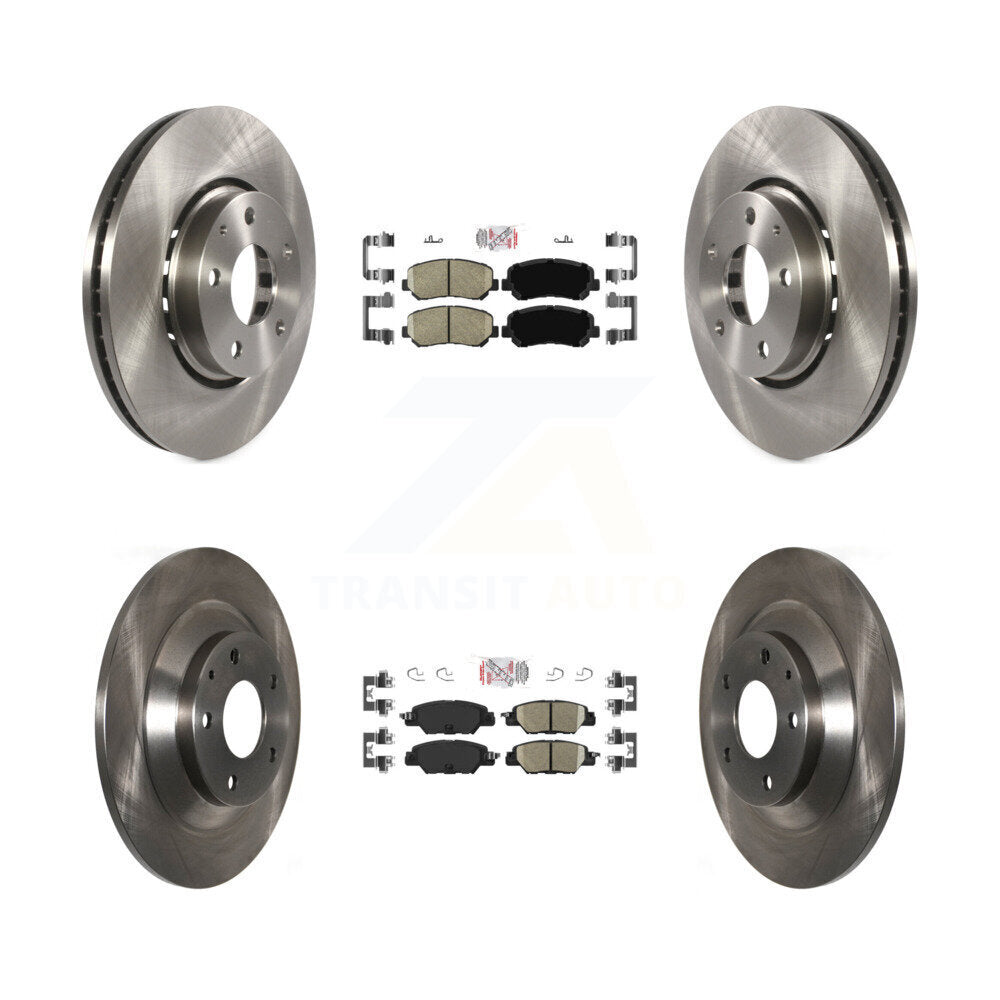 Front Rear Ceramic Pads And Disc Brake Rotors Kit For Mazda CX-5 K8A-102457