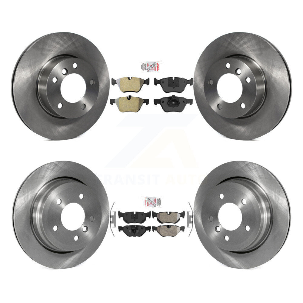 Front Rear Semi-Metallic Pads And Disc Brake Rotors Kit For BMW 328i 328xi 325xi K8A-102460