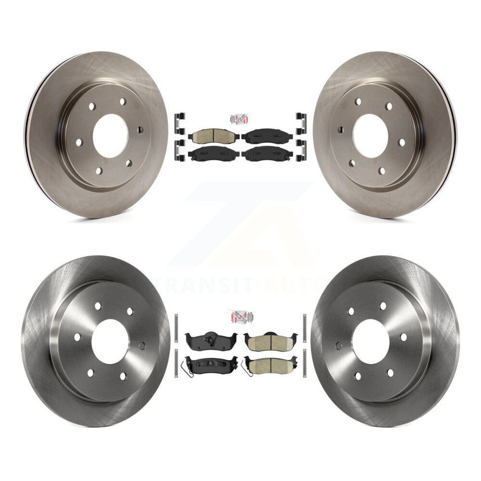Front Rear Ceramic Pads And Disc Brake Rotors Kit For Nissan TITAN INFINITI QX56 Armada K8A-102471